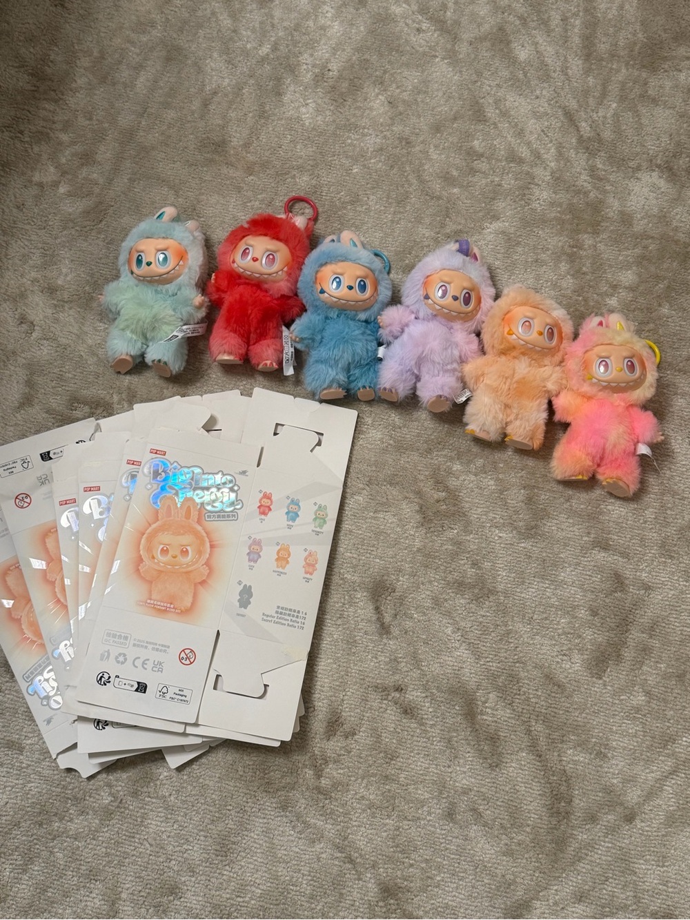 Authentic POP MART Labubu Big Into Energy Complete Set of 6 NWOT